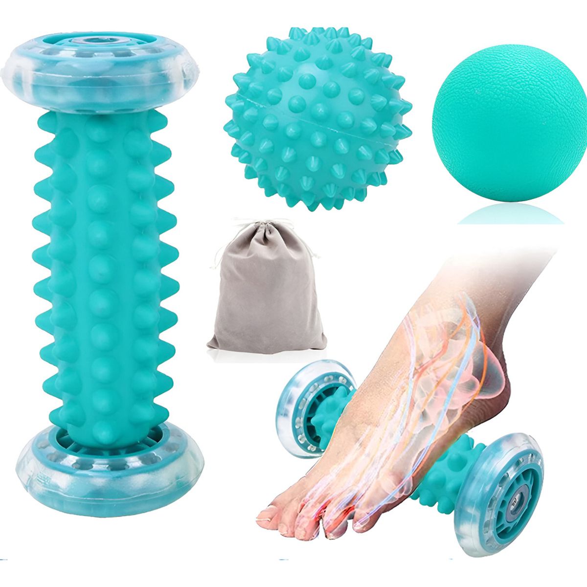 GENERICO - Bone Spur Roller Bolas De Masaje Para Fascitis Plantar