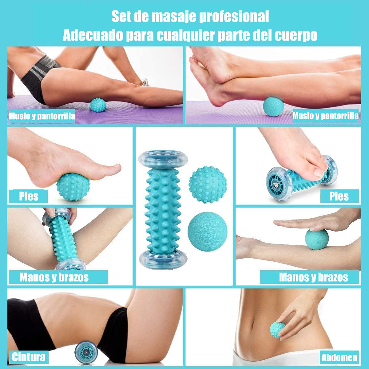 GENERICO - Bone Spur Roller Bolas De Masaje Para Fascitis Plantar