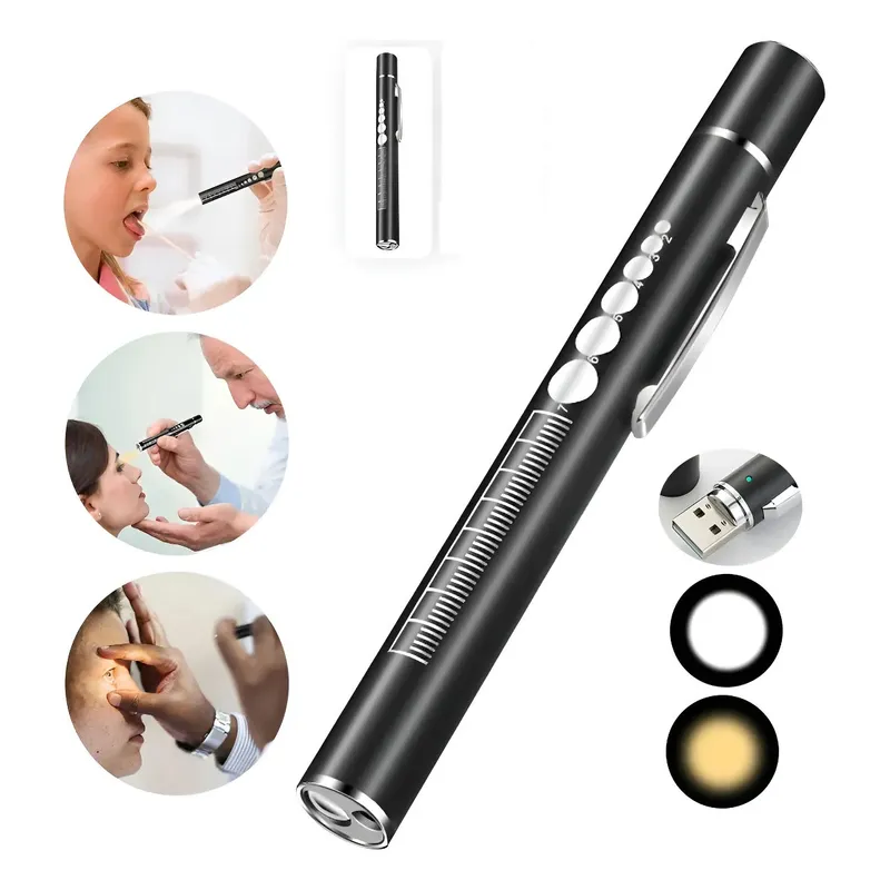 KUANGYE - Lampara De Diagnostico Recargable Luz Medico Blanca-amarilla