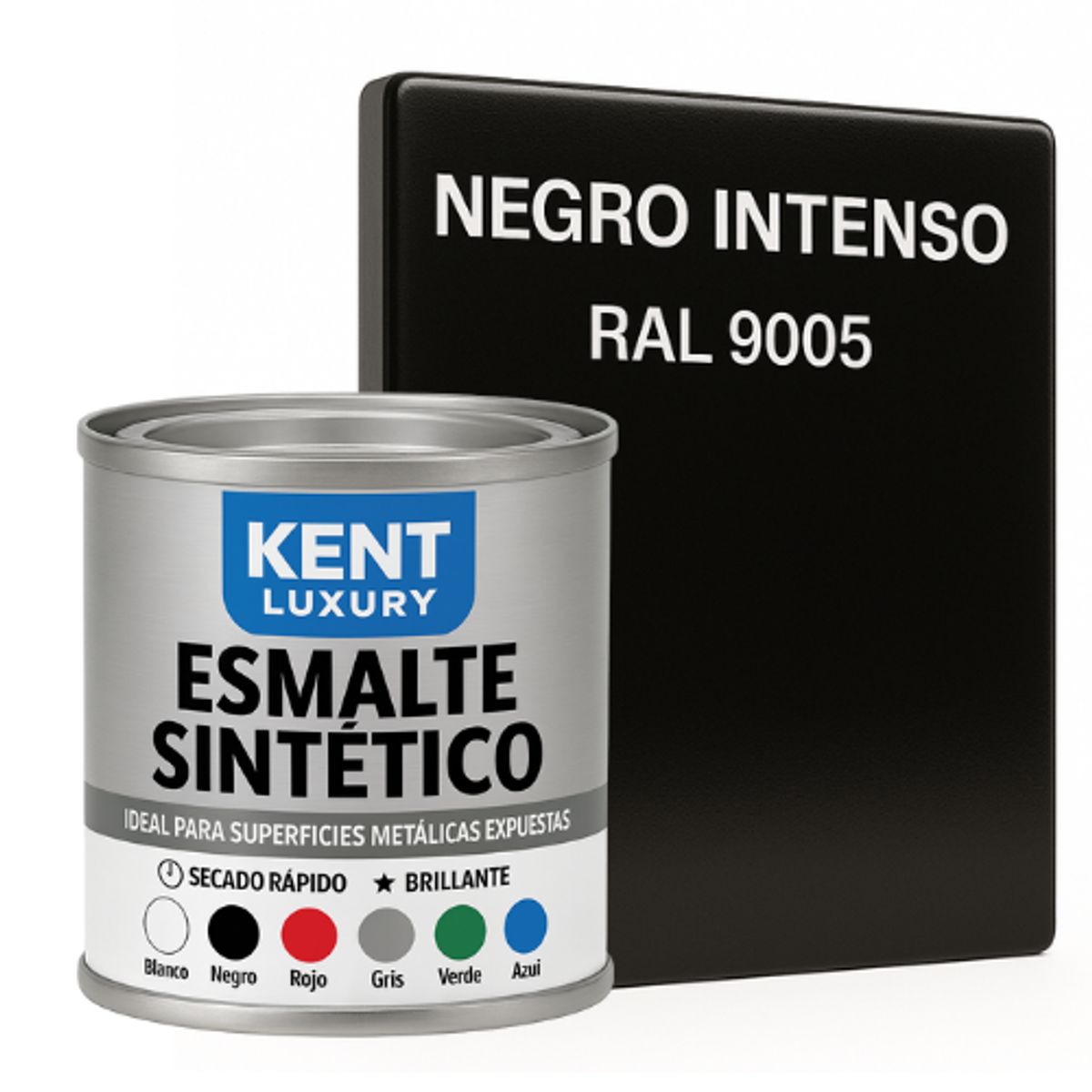 KENT - ESMALTE SINTETICO - 1-16 GALÓN - NEGRO