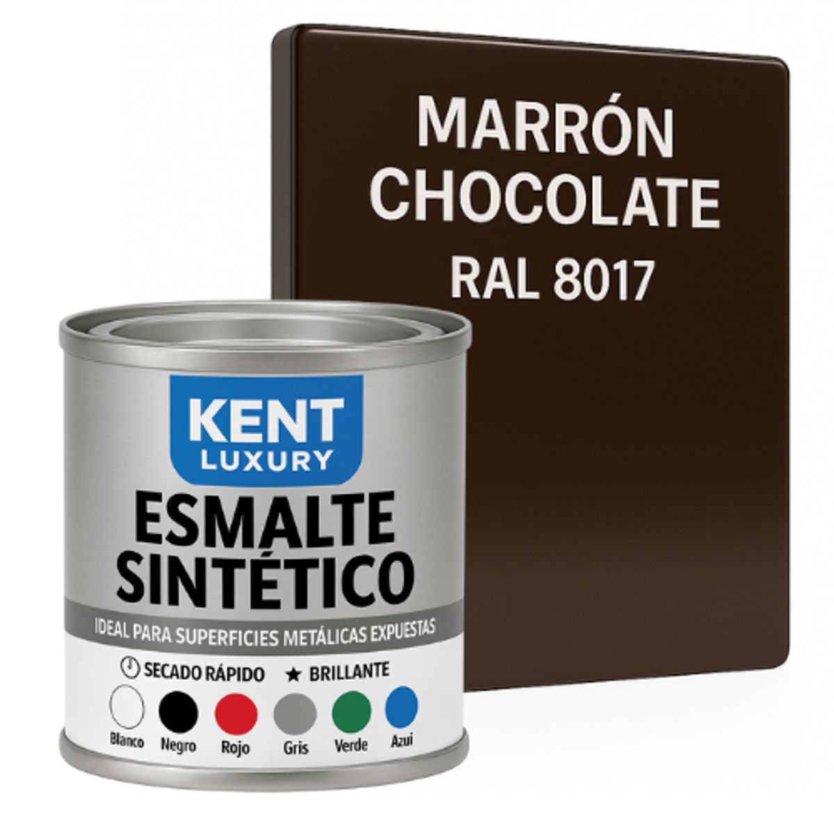 KENT - ESMALTE SINTETICO - 1-16 GALÓN - CHOCOLATE
