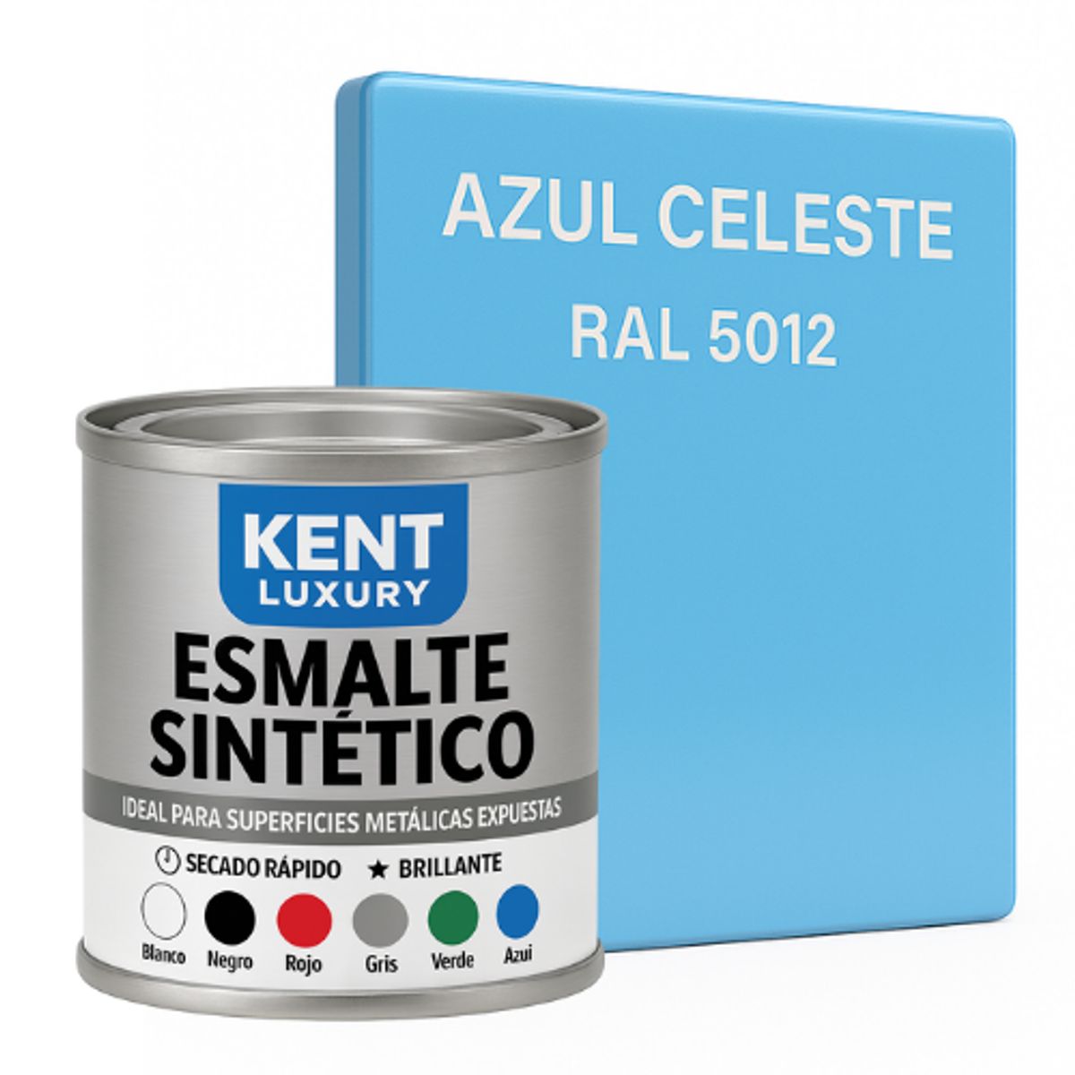 KENT - ESMALTE SINTETICO - 1-16 GALÓN - CELESTE