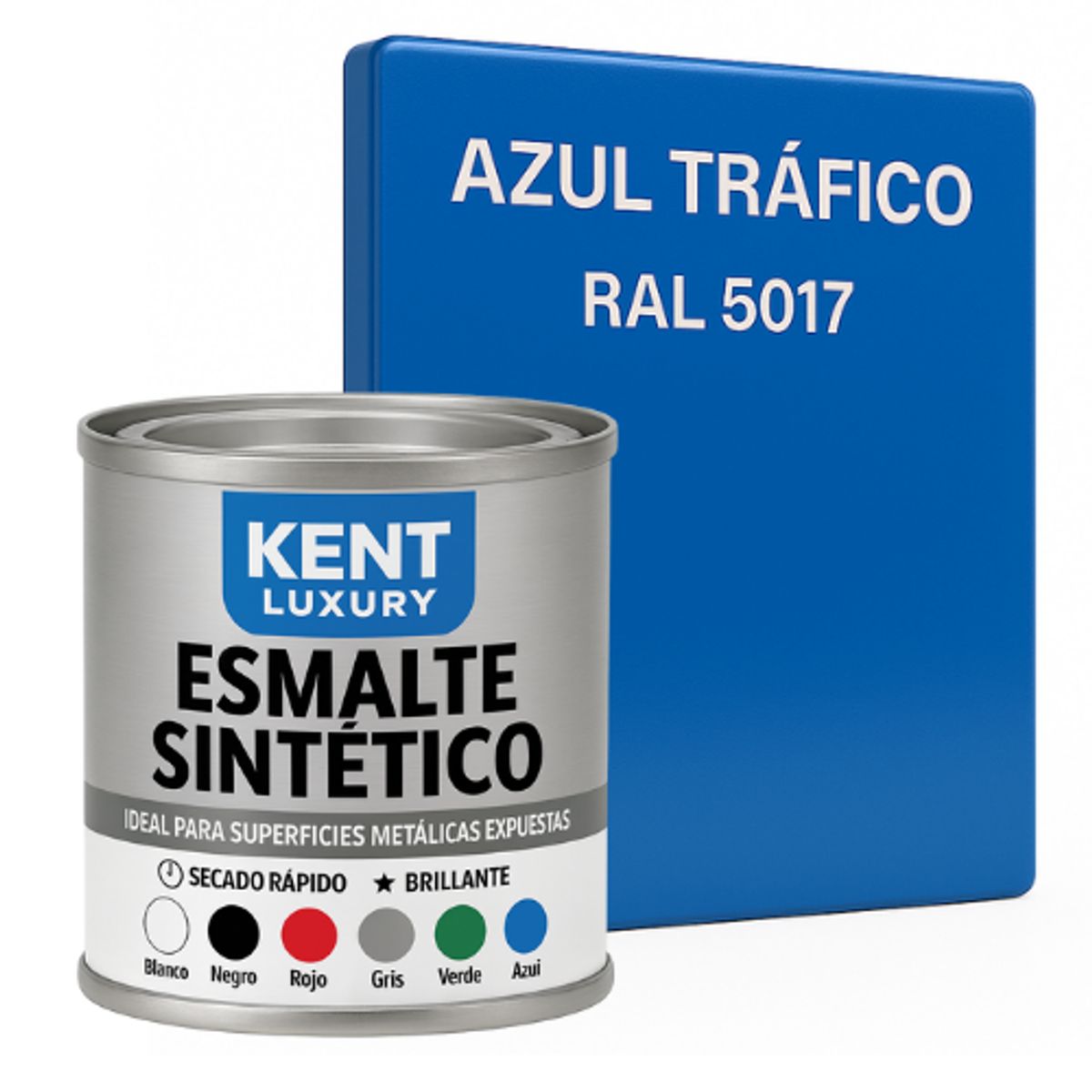 KENT - ESMALTE SINTETICO - 1-16 GALÓN - AZUL TRAFICO