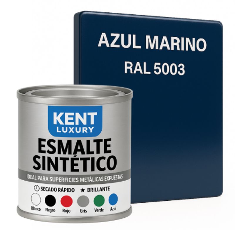 KENT - ESMALTE SINTETICO - 1-16 GALÓN - AZUL MARINO