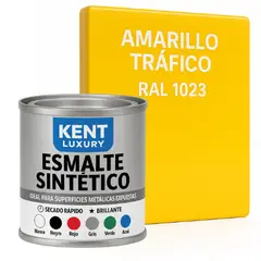 KENT - ESMALTE SINTETICO - 1-16 GALÓN - AMARILLO TRAFICO