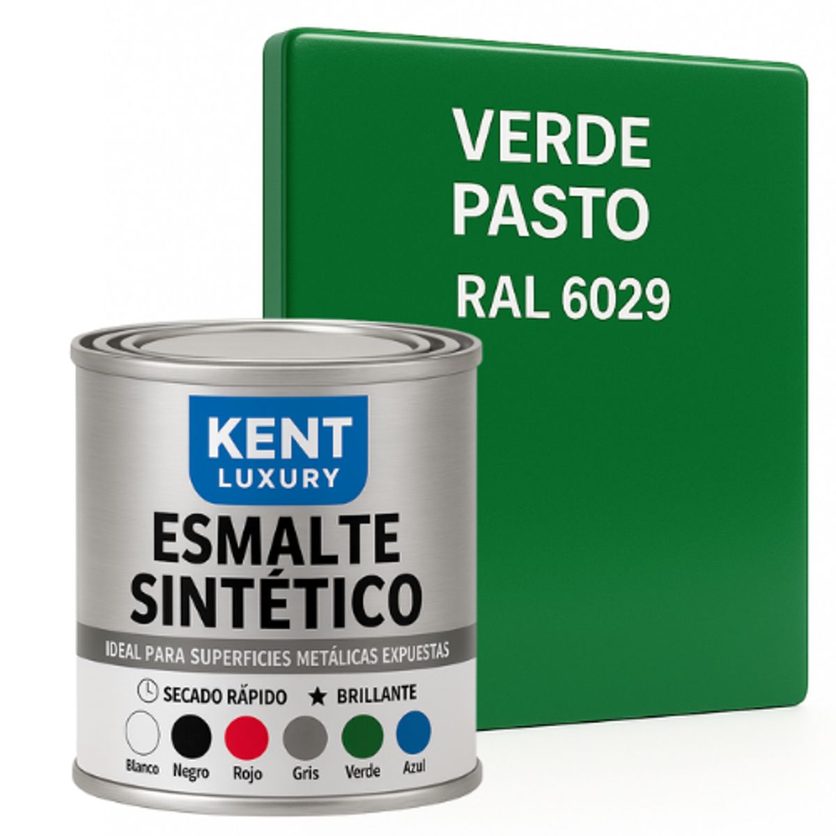 KENT - ESMALTE SINTETICO - 1-8 GALÓN - VERDE PASTO