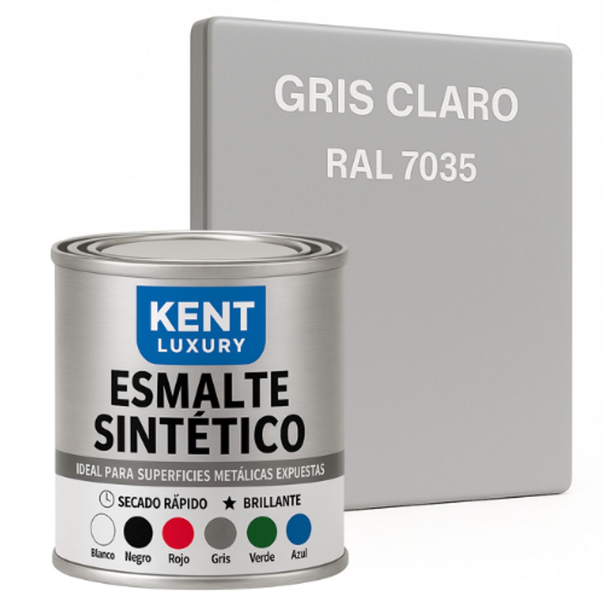 KENT - ESMALTE SINTETICO - 1-8 GALÓN - GRIS CLARO