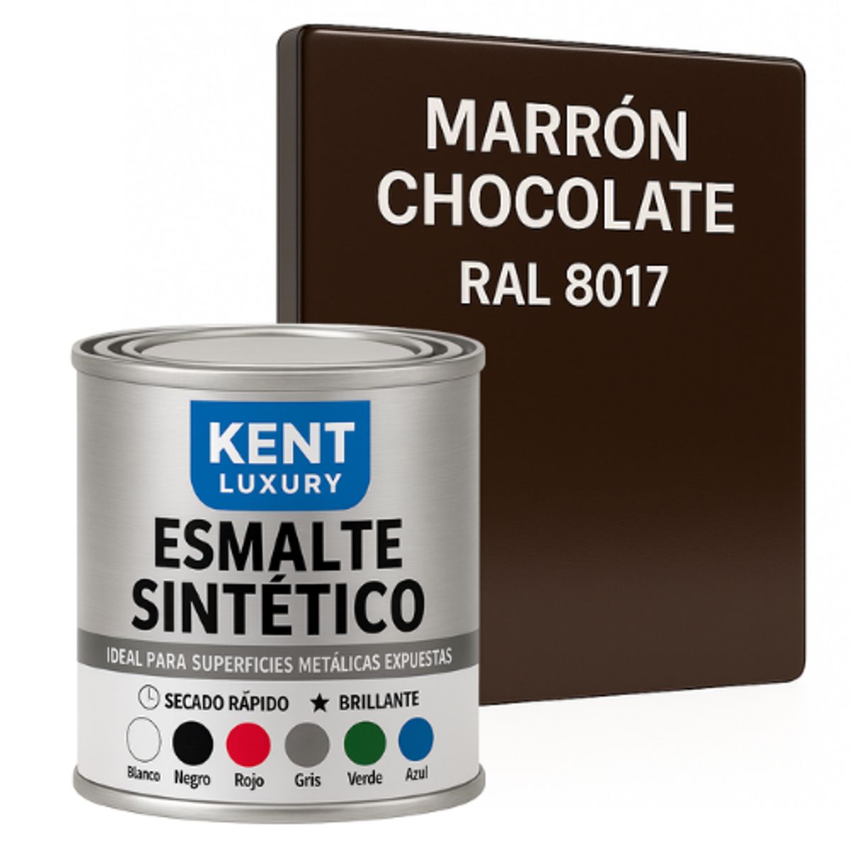 KENT - ESMALTE SINTETICO - 1-8 GALÓN - CHOCOLATE