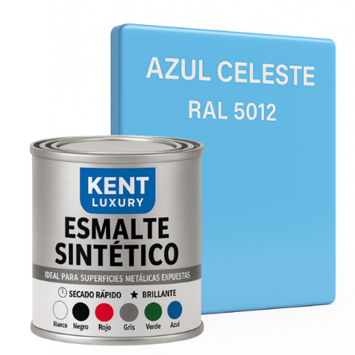 KENT - ESMALTE SINTETICO - 1-8 GALÓN - CELESTE