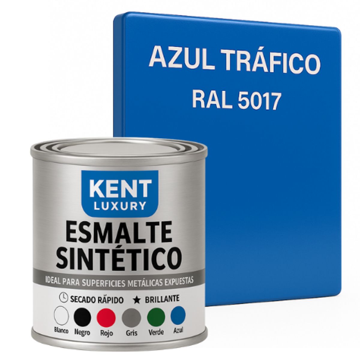 KENT - ESMALTE SINTETICO - 1-8 GALÓN - AZUL TRAFICO