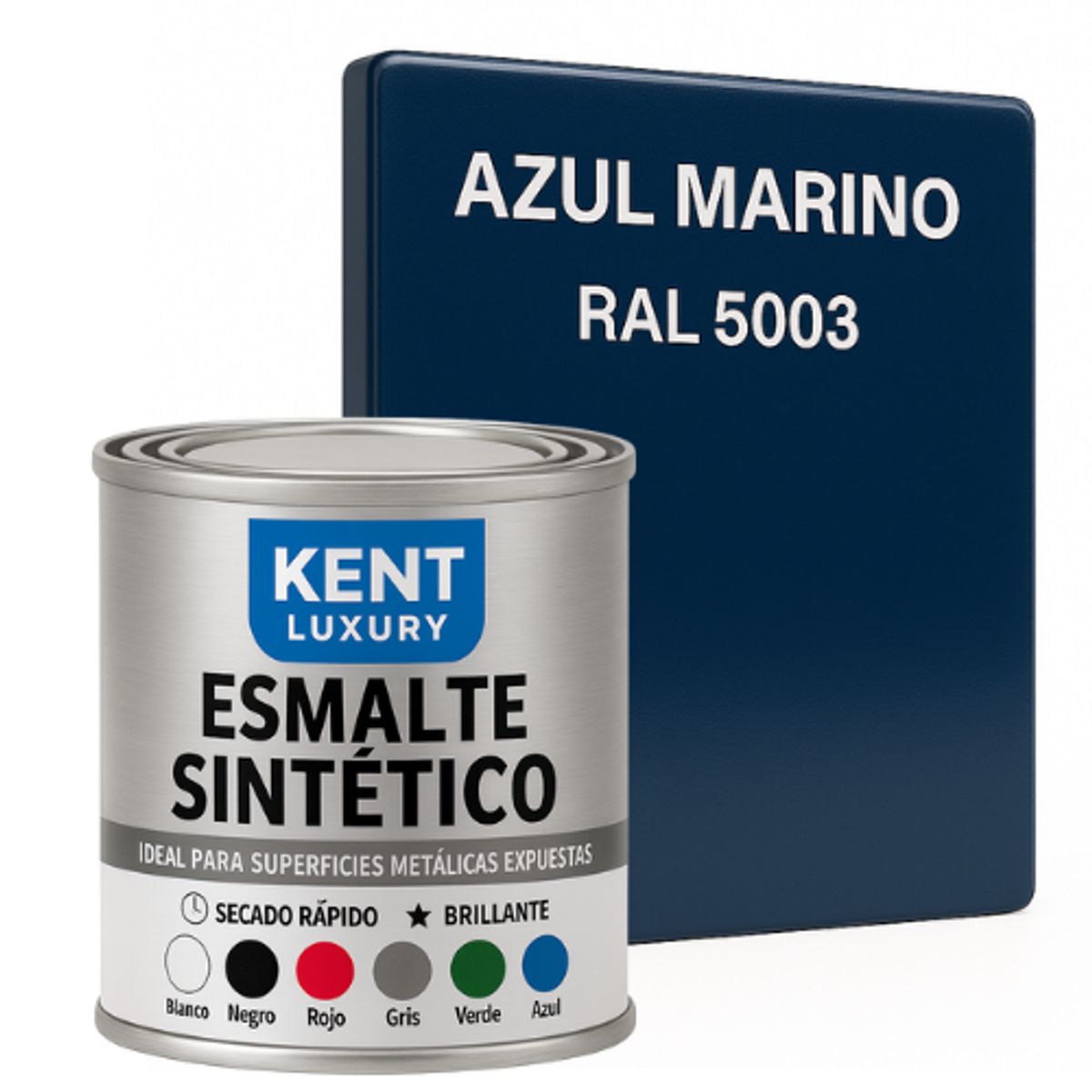 KENT - ESMALTE SINTETICO - 1-8 GALÓN - AZUL MARINO