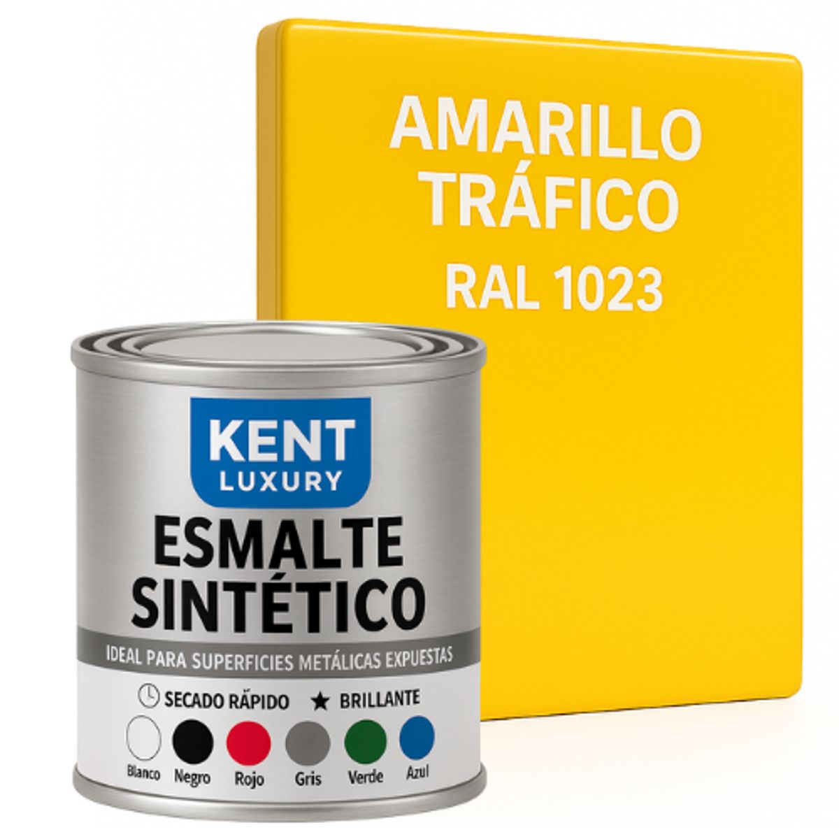 KENT - ESMALTE SINTETICO - 1-8 GALÓN - AMARILLO TRAFICO