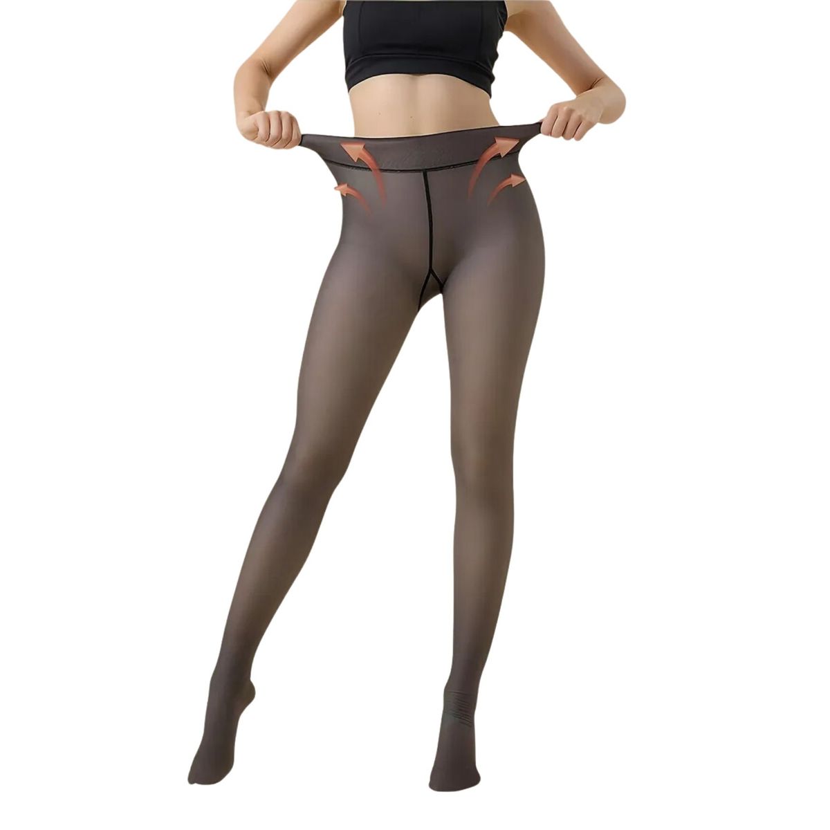MOVI - Calza Tipo Panty Efecto Piel Micropolar  Abrigo invisible con estilo