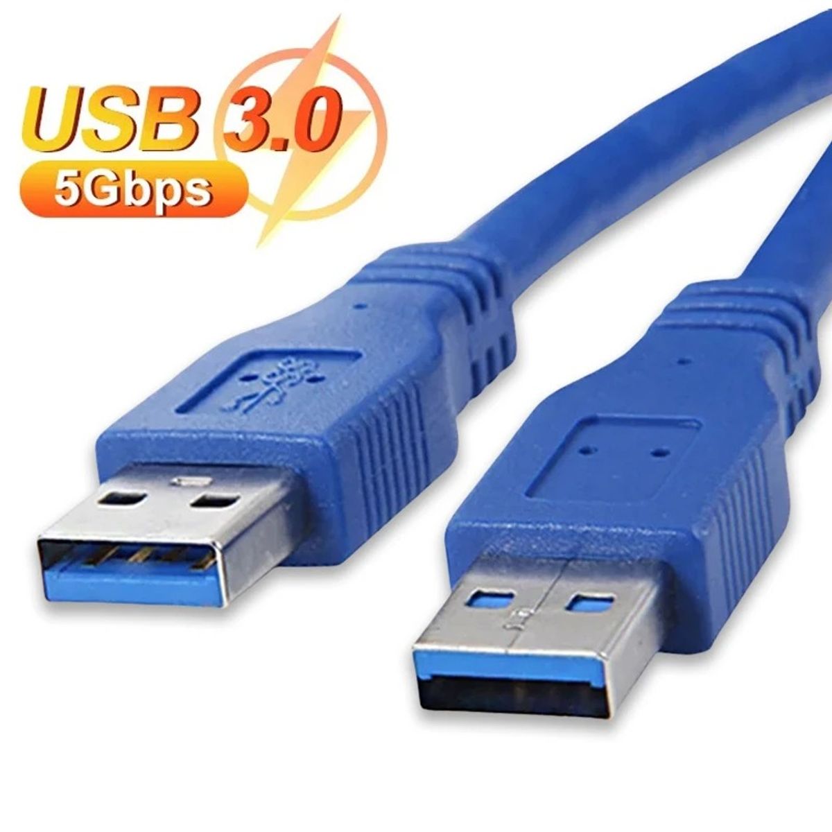 GENERICO - Cable USB a USB 3.0 GB datos USB macho a usb macho 1 mt