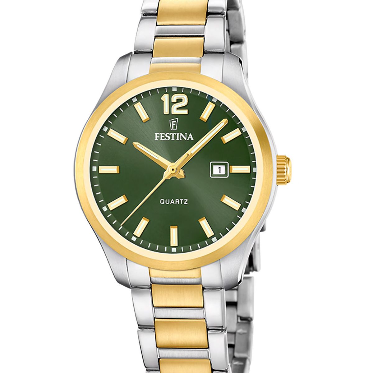 FESTINA - Reloj F20739/4 Festina Verde Mujer Acero Clásico