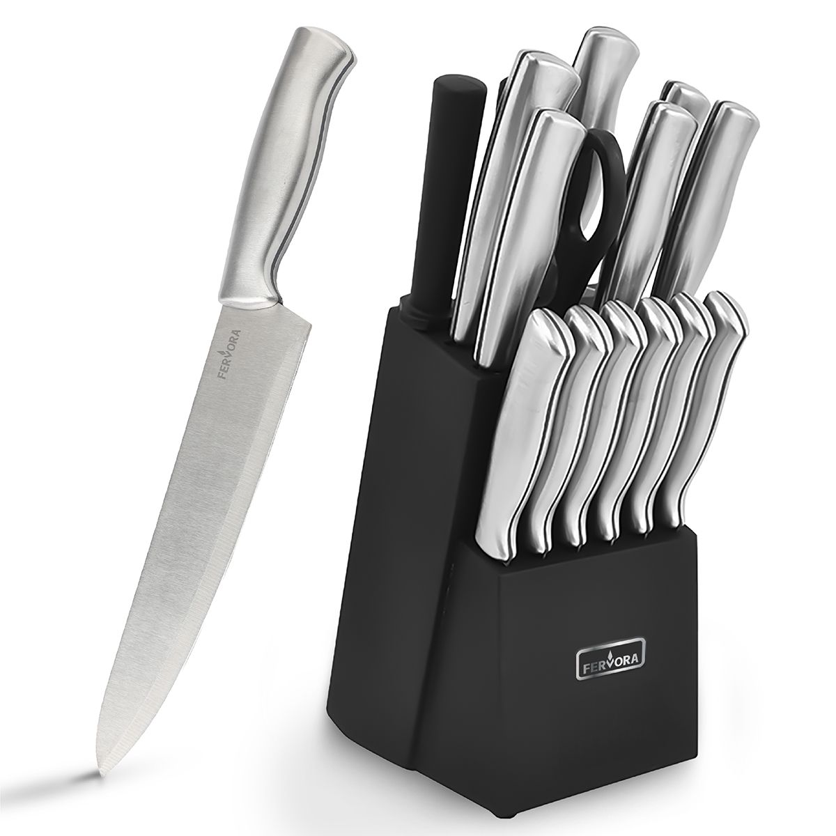 HOMELY - Cuchillo Chef Profesional Fervora De Cocina Set 15 Pzs