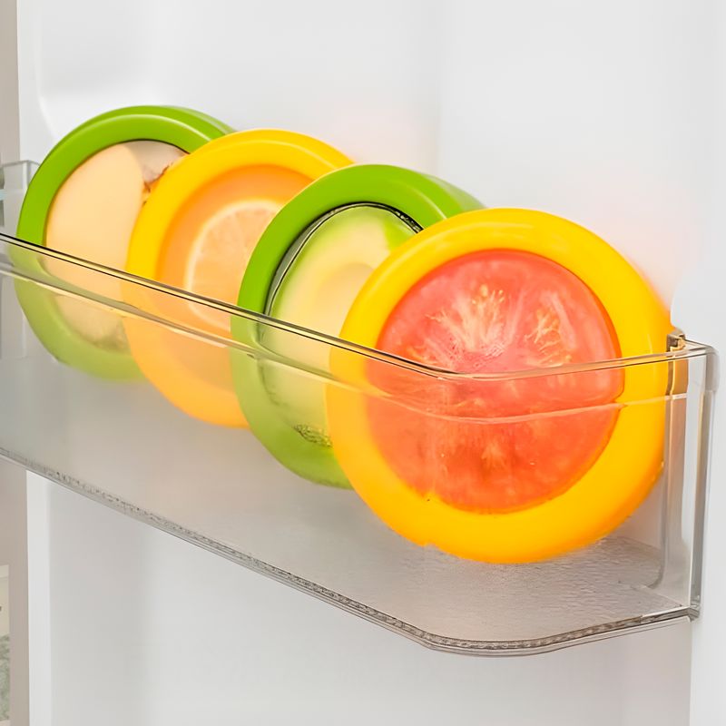 GENERICO - Pack Conservadores Hermético Limón Cebolla Palta Tomate Refrigerador