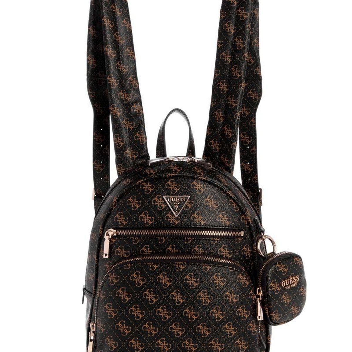 GUESS - Mochila Power Play Tech Backpack Marrón