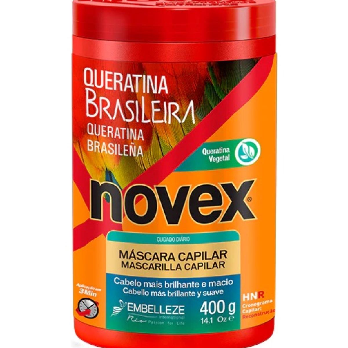 NOVEX - Crema De Tratamiento Keratina Brasileña Novex 400g