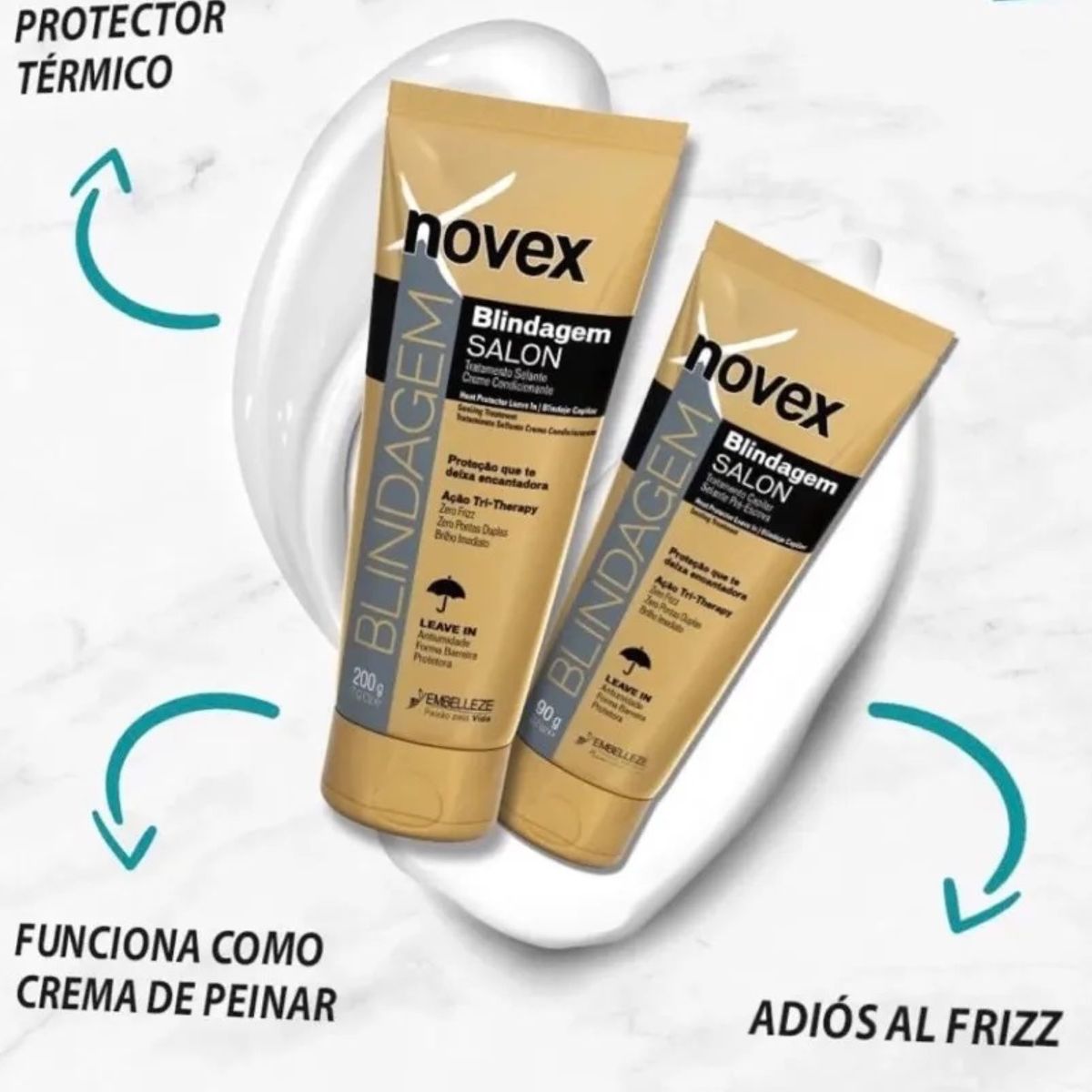 NOVEX - PROTECTOR TERMICO REPARADOR BLINDAGEM FINALIZADOR NOVEX 90GR
