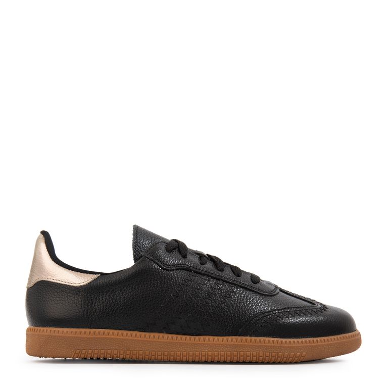 Zapatilla stella cuero negro