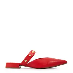 AMPHORA - Zapato sienna cuero rojo