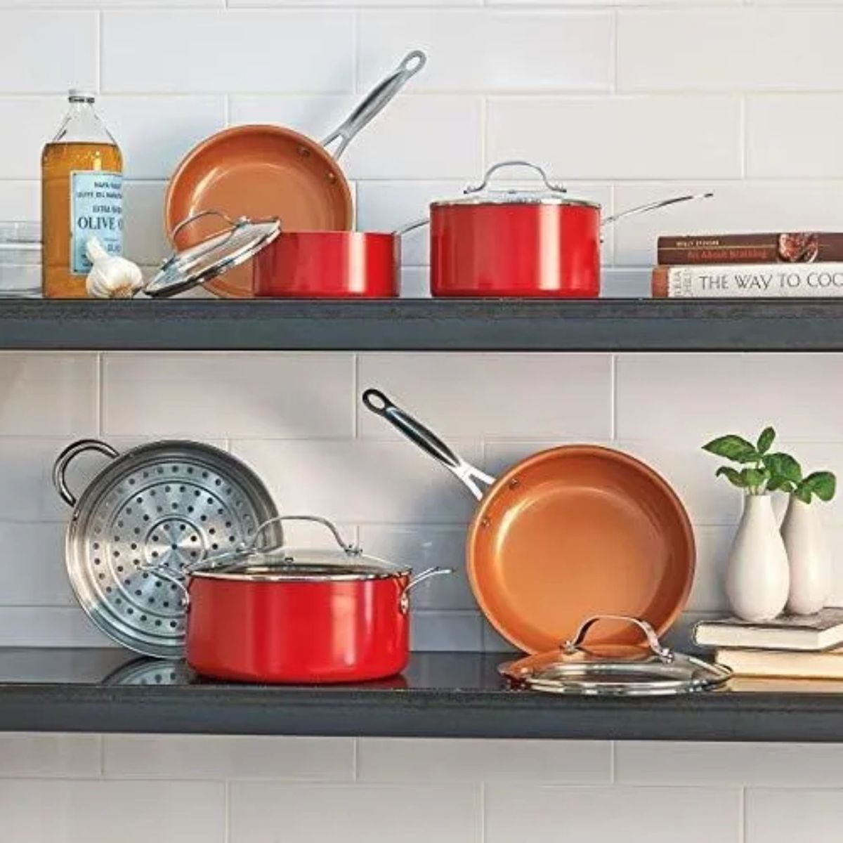 MOVI - Batería de cocina 11 piezas - Cocina práctica y moderna