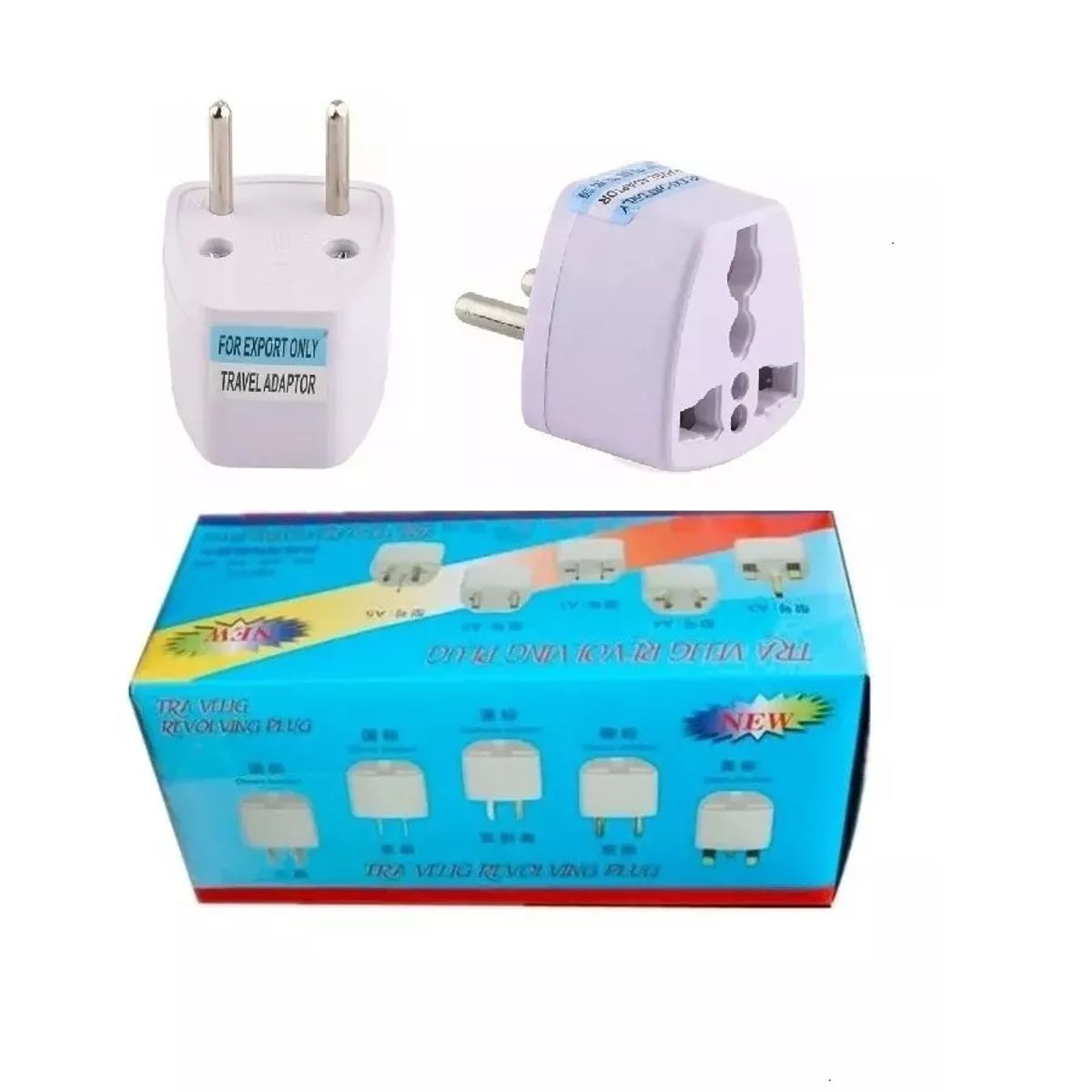 CARIBEE - Pack X20 Adaptador Enchufe Americano Europeo A Nacional