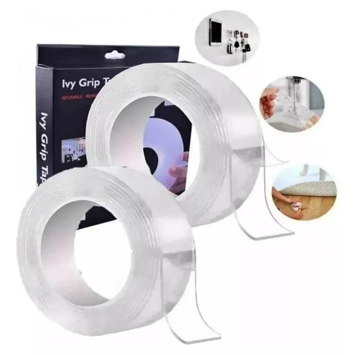 Cinta Doble Contacto Faz Huincha Adhesiva Reutilizable 3m, marca GENERICO - Foto 2