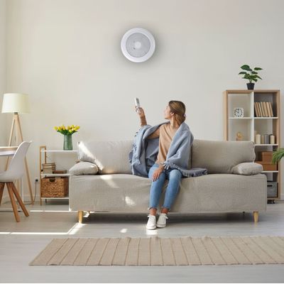 Imagen 2 del producto Ventilador Techo y Pared Luz led regulable Control remoto invierno verano