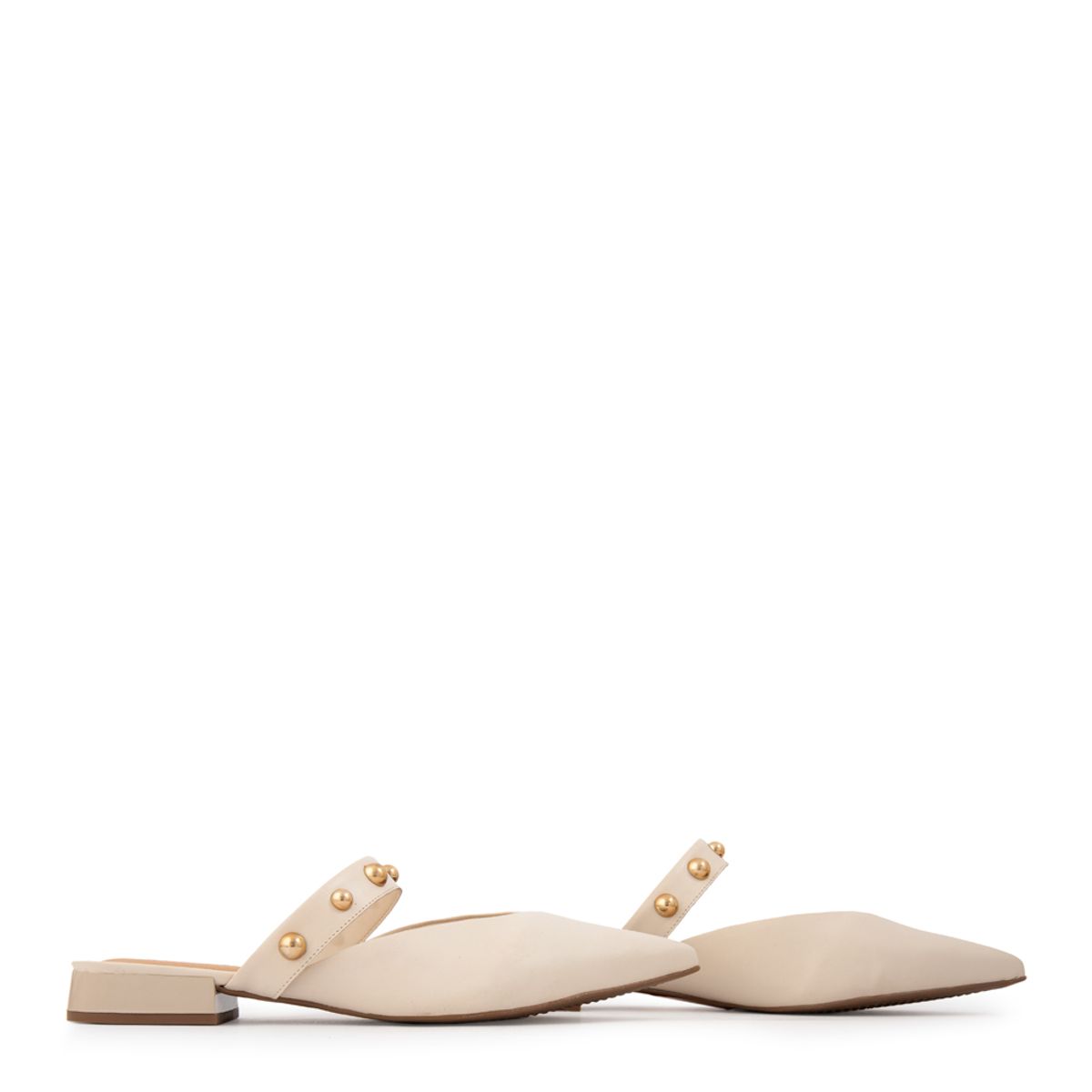 AMPHORA - Zapato sienna cuero blanco crudo