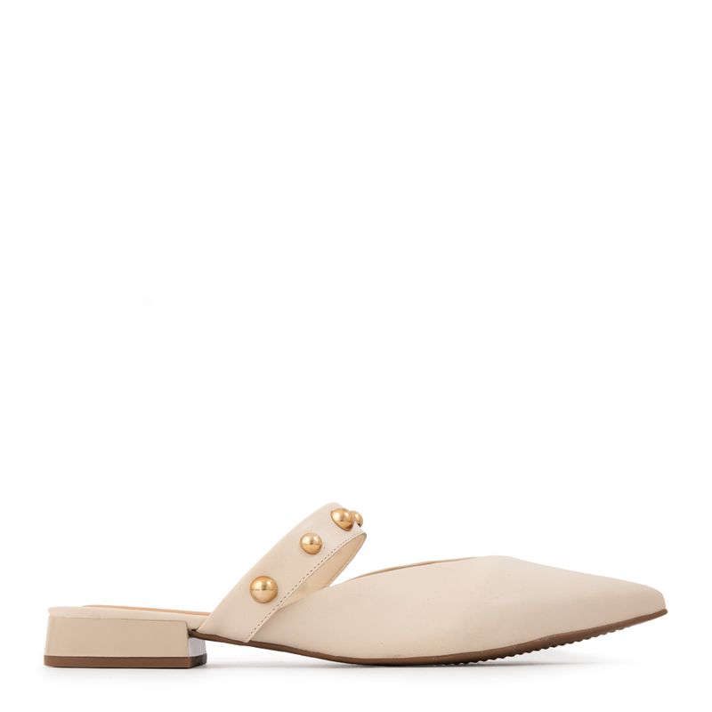 AMPHORA - Zapato sienna cuero blanco crudo