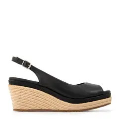 AMPHORA - Sandalia leonor cuero negro