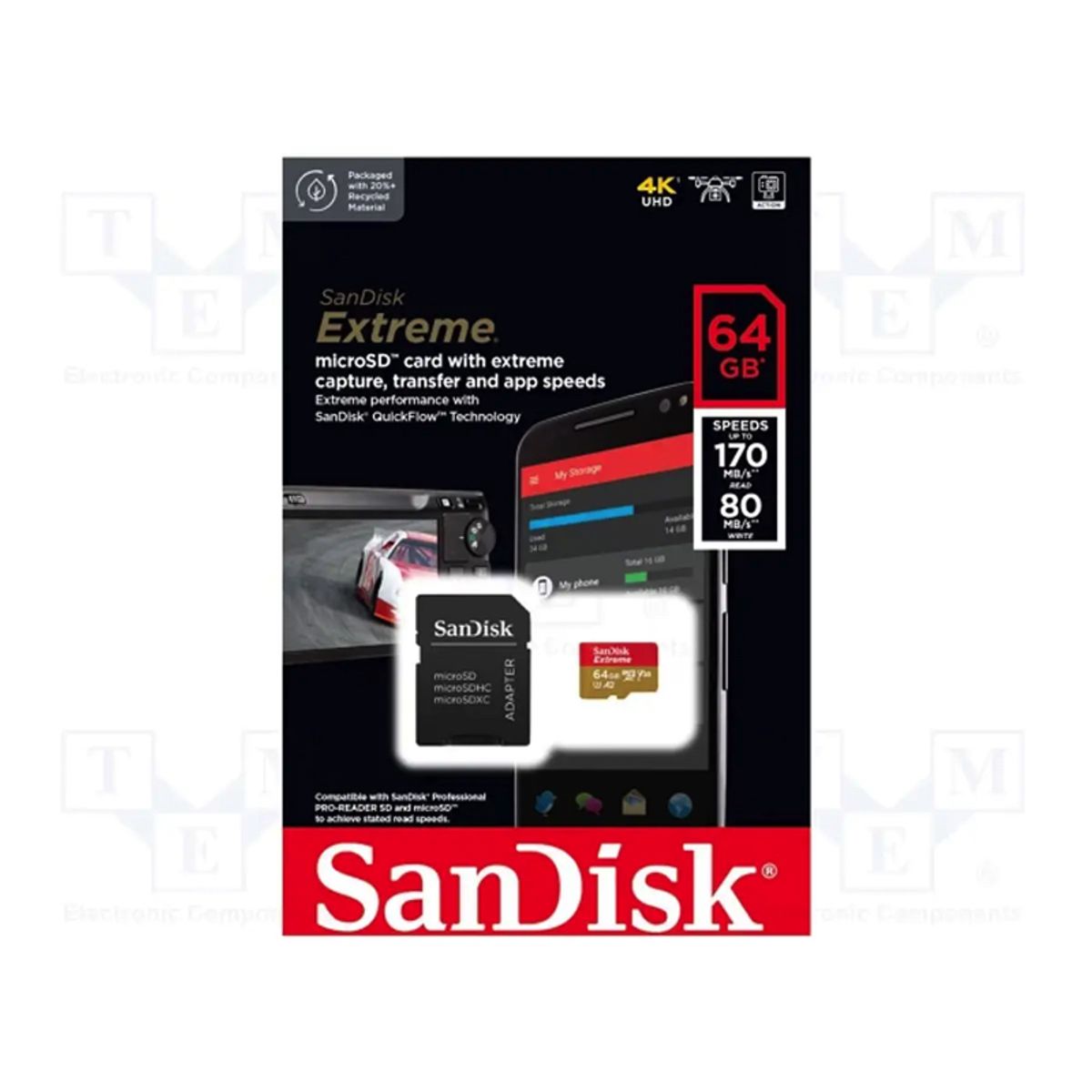 SANDISK - Sandisk Micro Sd Extreme 64Gb A2 4K 160MS