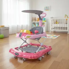 BEBESIT - Andador 3 en 1 Discover & Play Rosado