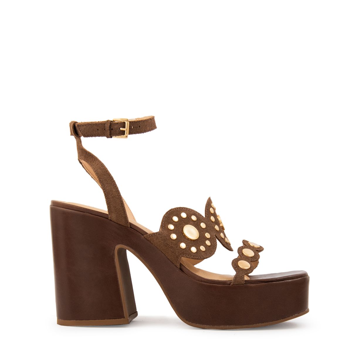 AMPHORA - Sandalia jenifer cuero café