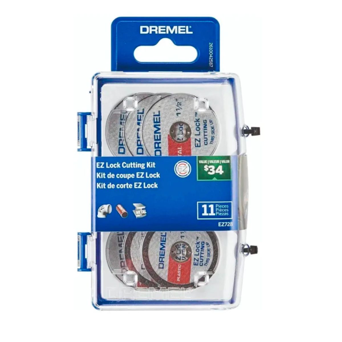 BOSCH - Microjuego de 11 accesorios de corte EZ Lock Bosch EZ728