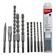 MAKITA - Set 10 Piezas Brocas Cincel Sds-plus D-41470