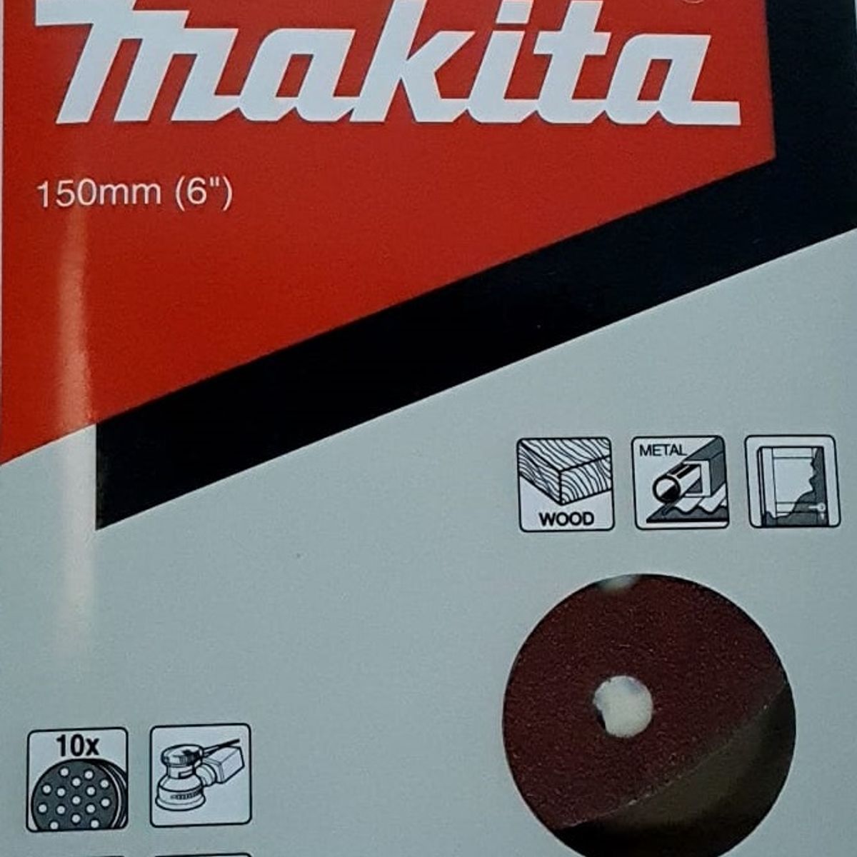 Discos Lija Velcro (10u) 150mm Grano 40 Makita D-54586, marca MAKITA - Foto Principal