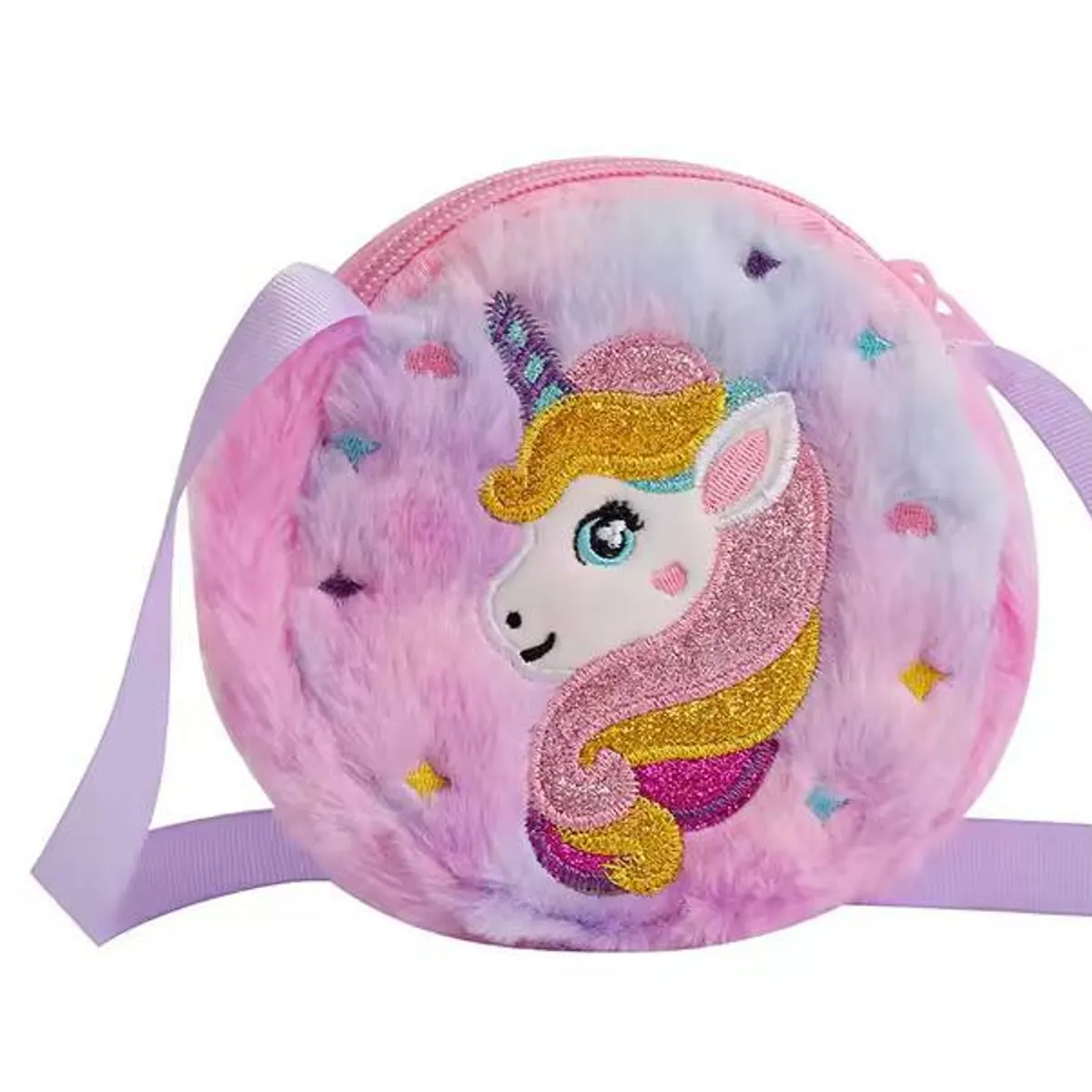 GENERICO - Cartera pequeña linda suave 13.5 x 13.5cm para niña