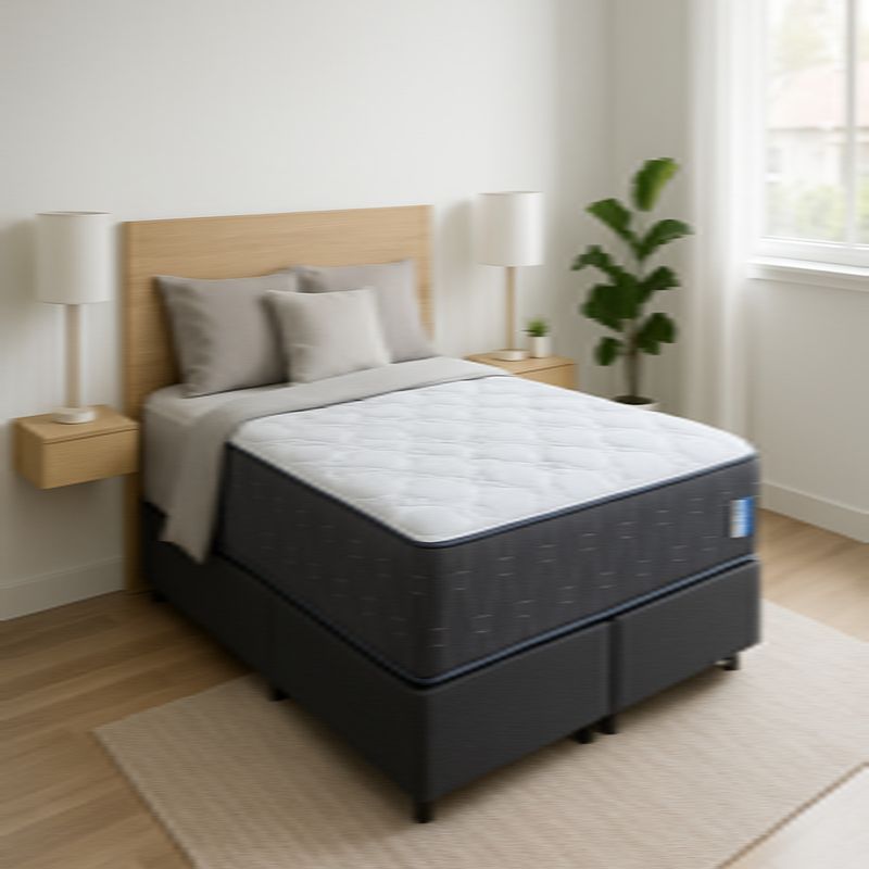 GENERICO - Colchon Urban Sleep 2 Plza 25 CM ALTO, RESORTES BONNELL