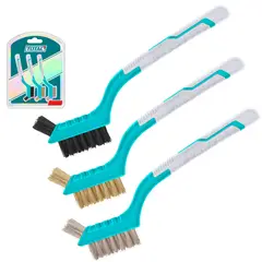 TOTAL TOOLS - Juego Mini Escobillas por 3 Piezas Total