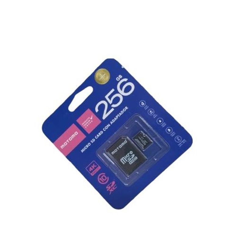 GENERICO - Tarjeta memoria Micro SD 256 GB MOTOMO