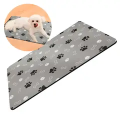 GENERICO - Alfombrilla Alimentación Absorbente Gris Perros 40X60 CM