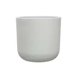 NECTAR - Macetero Praga Blanco Redondo Poliresina Diámetro 55,5 cm x Alto 54 cm