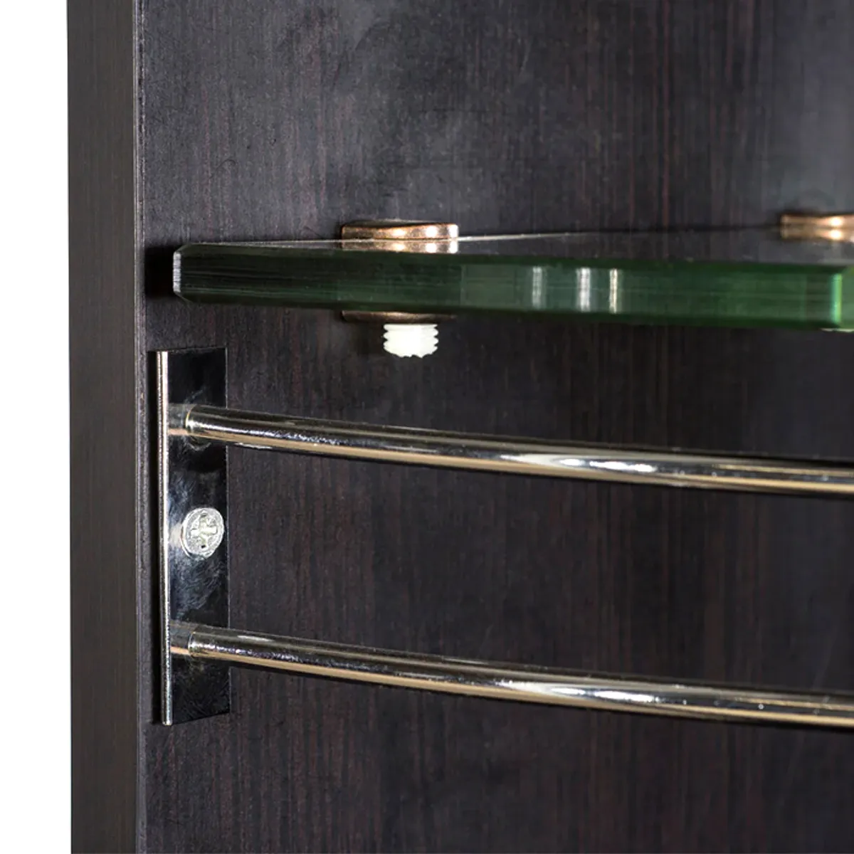 MSA MUEBLES SANTA ANA - Vitrina Bar Esquinero Clásica Capuchino