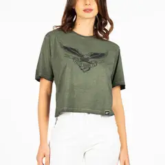 ELLUS - Polera Manga Corta Mujer Box Eagle