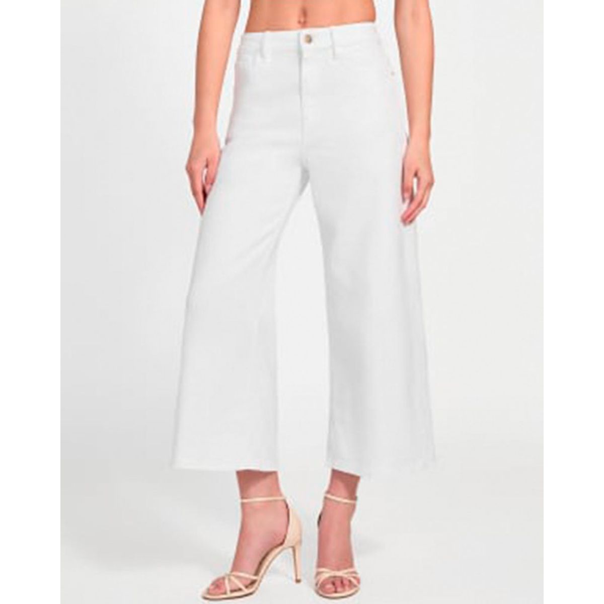 GUESS - Jeans Bellflower Crop Wide Leg Blanco