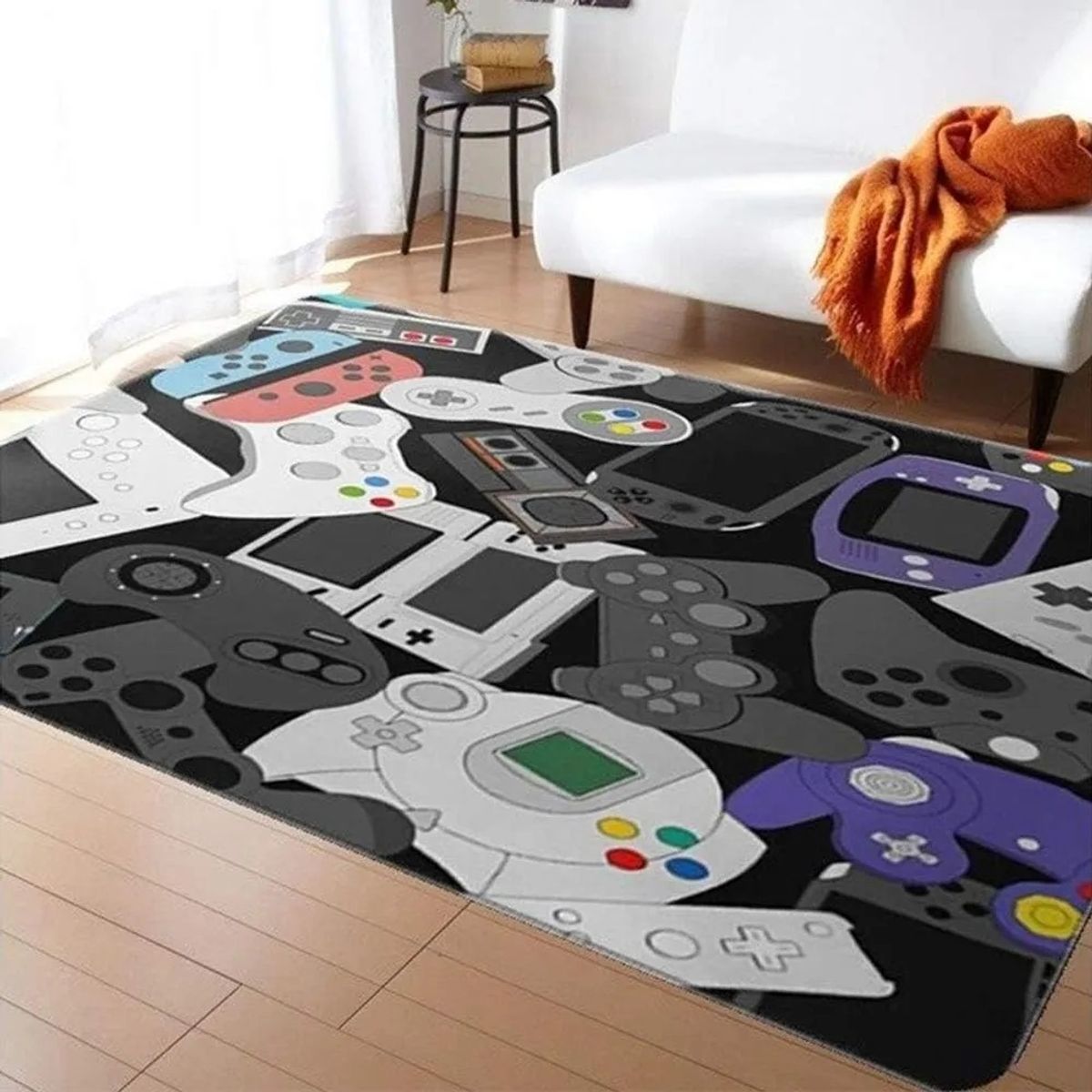 GENERICO - ALFOMBRA JUVENIL 150X200 CONTROL GAME GRIS MP