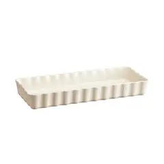 EMILE HENRY - Fuente Tarta Larga Rectangular Crudo
